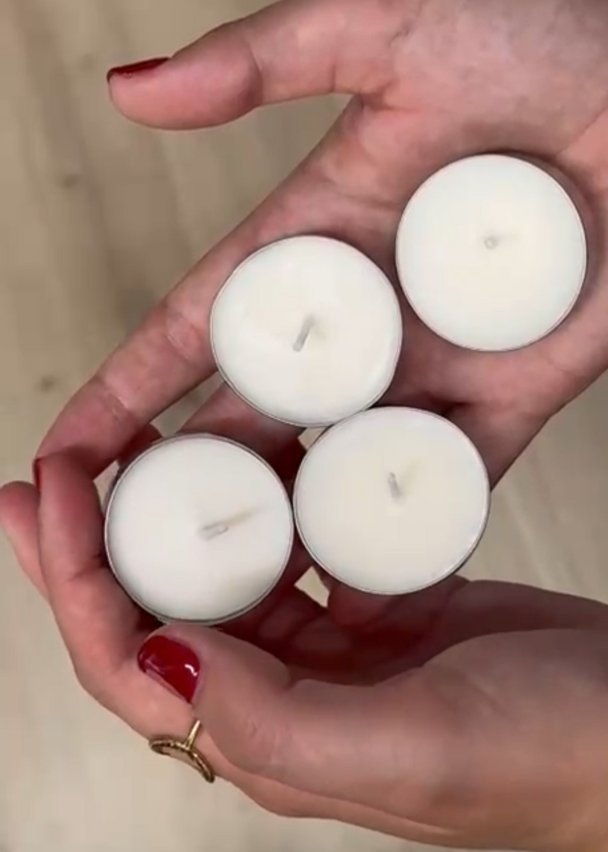 Velas de té sin aroma para quemador y wax melts Dulfuret
