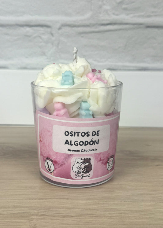 VELA OSITOS DE ALGODÓN