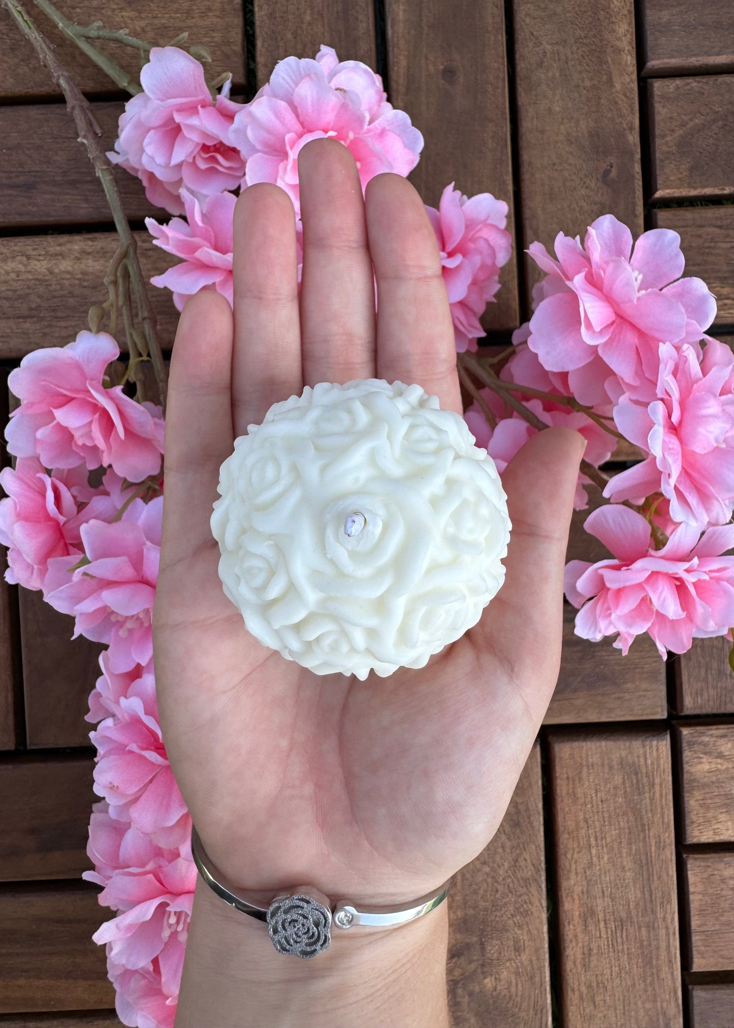 PACK VELAS ESFERAS FLORALES