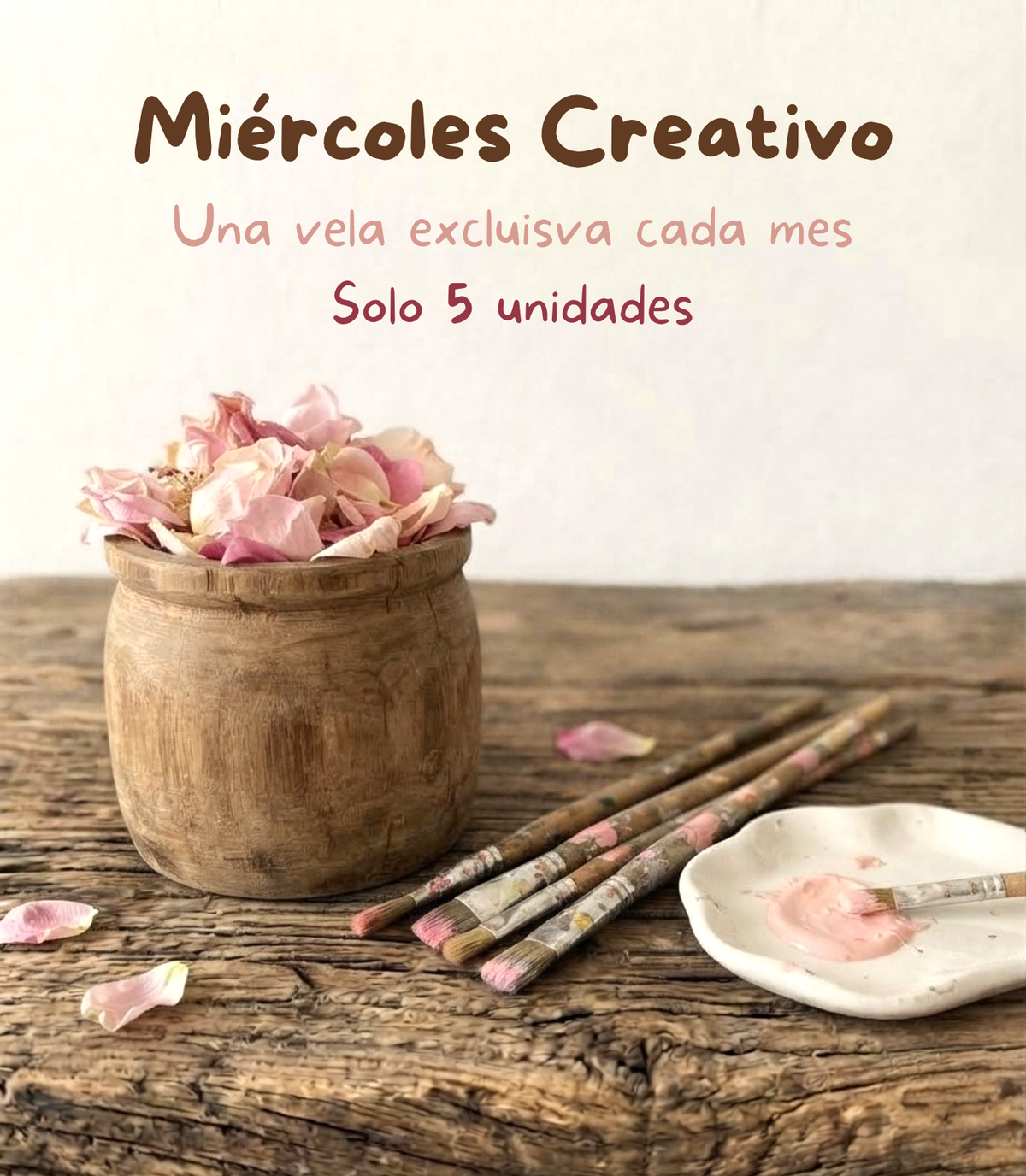 Miércoles creativo Dulfuret Vela exclusiva cada mes, solo 5 Unidades. Velas limitadas 