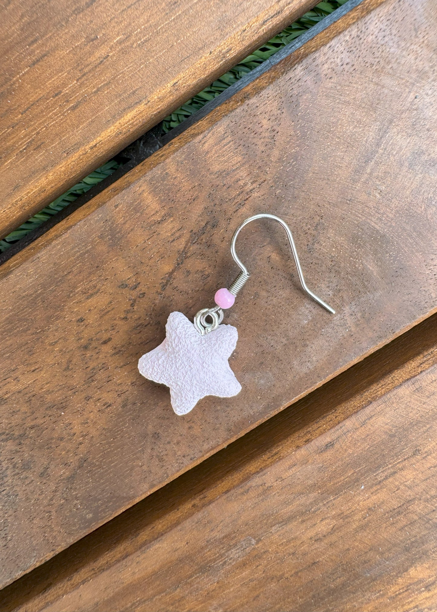 Pendientes Estrella color rosa pastel vista frontal | Pendientes Estrella | Dulfuret