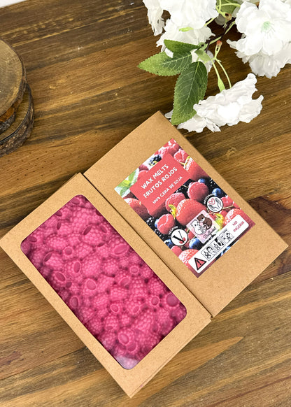 Tableta Wax Melt Frutos Rojos Vision Frontal y Trasera Dulfuret