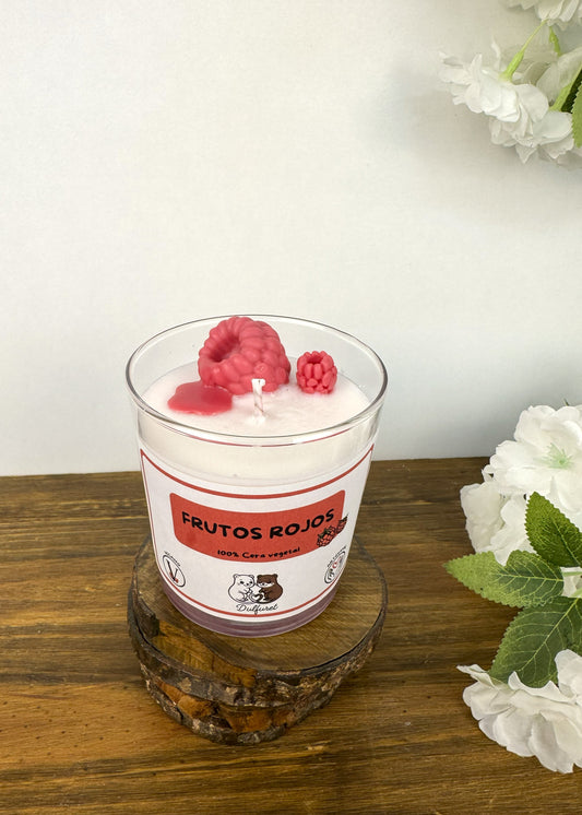 Vela Frutos Rojos Artesanal Dulfuret