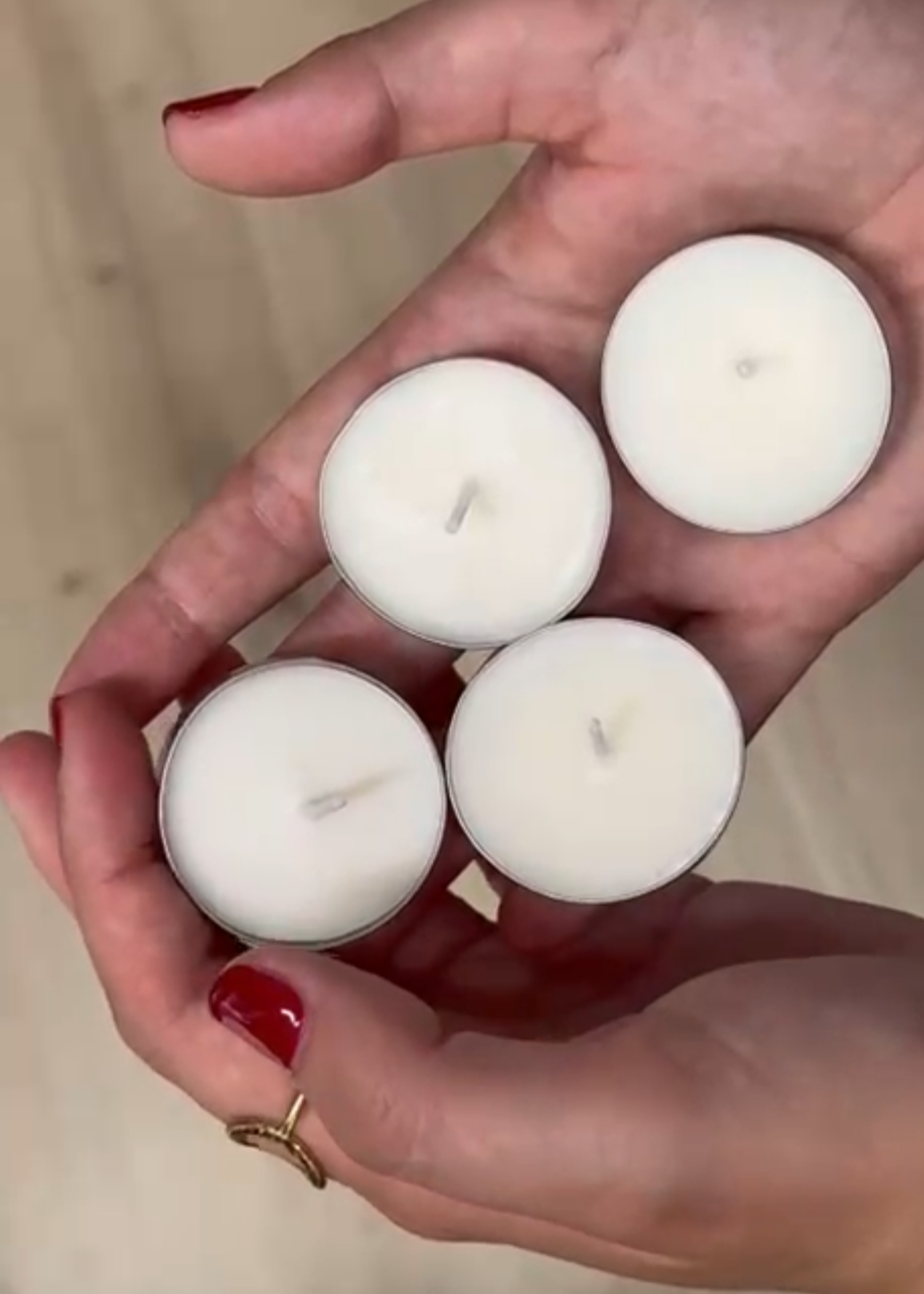 Velas de té sin aroma para quemador y wax melts Dulfuret