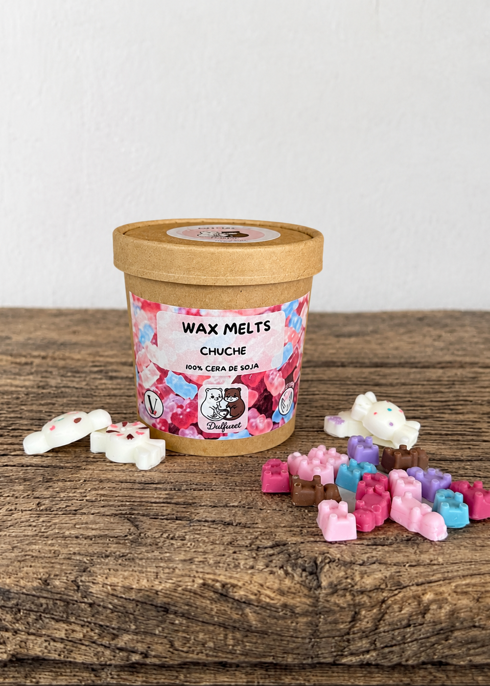 Wax melt ambientador de chuche para quemador vision con tapa cerrada Dulfuret