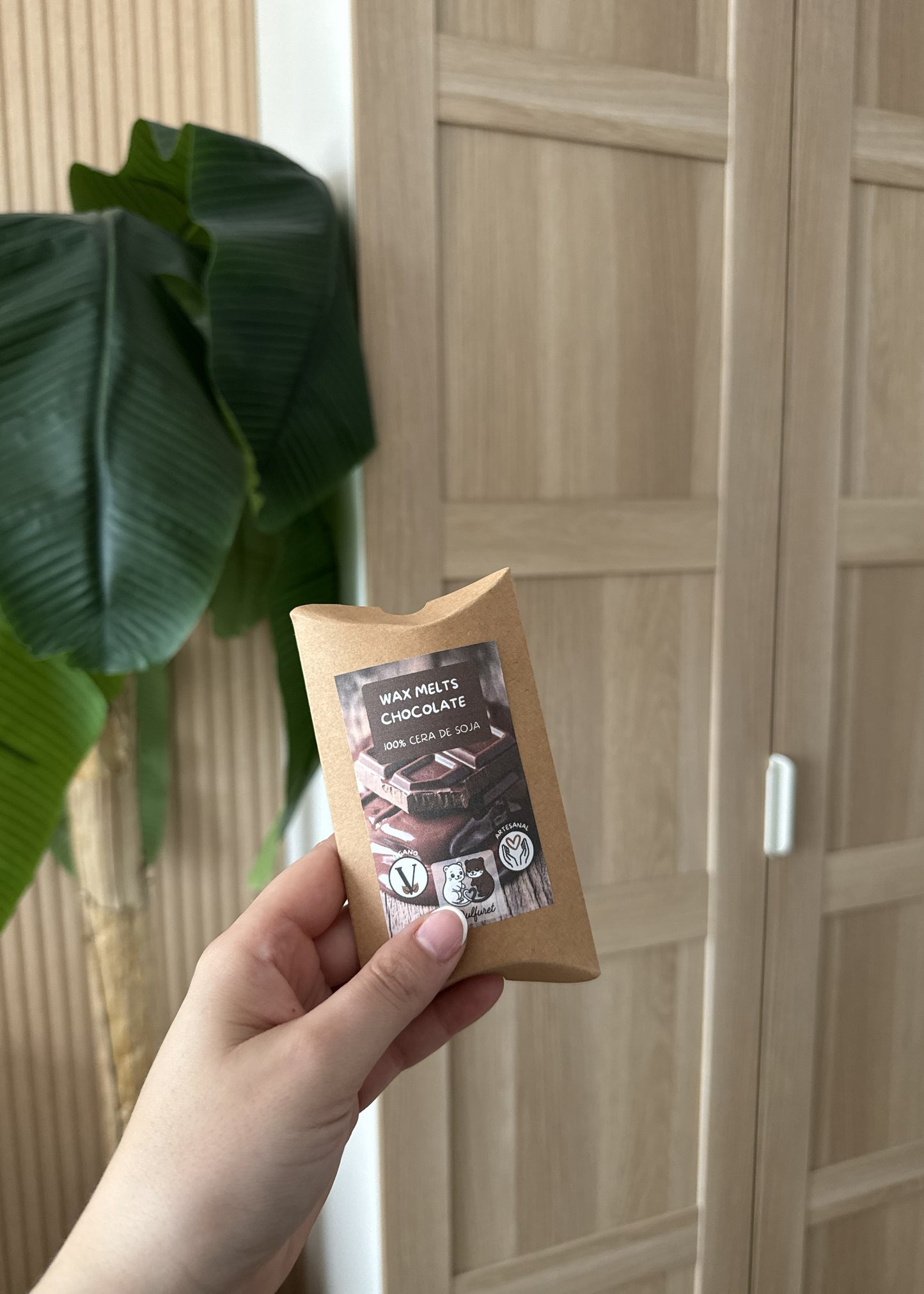 Wax melt chocolate puro vista trasera | Wax melt chocolate puro | Dulfuret