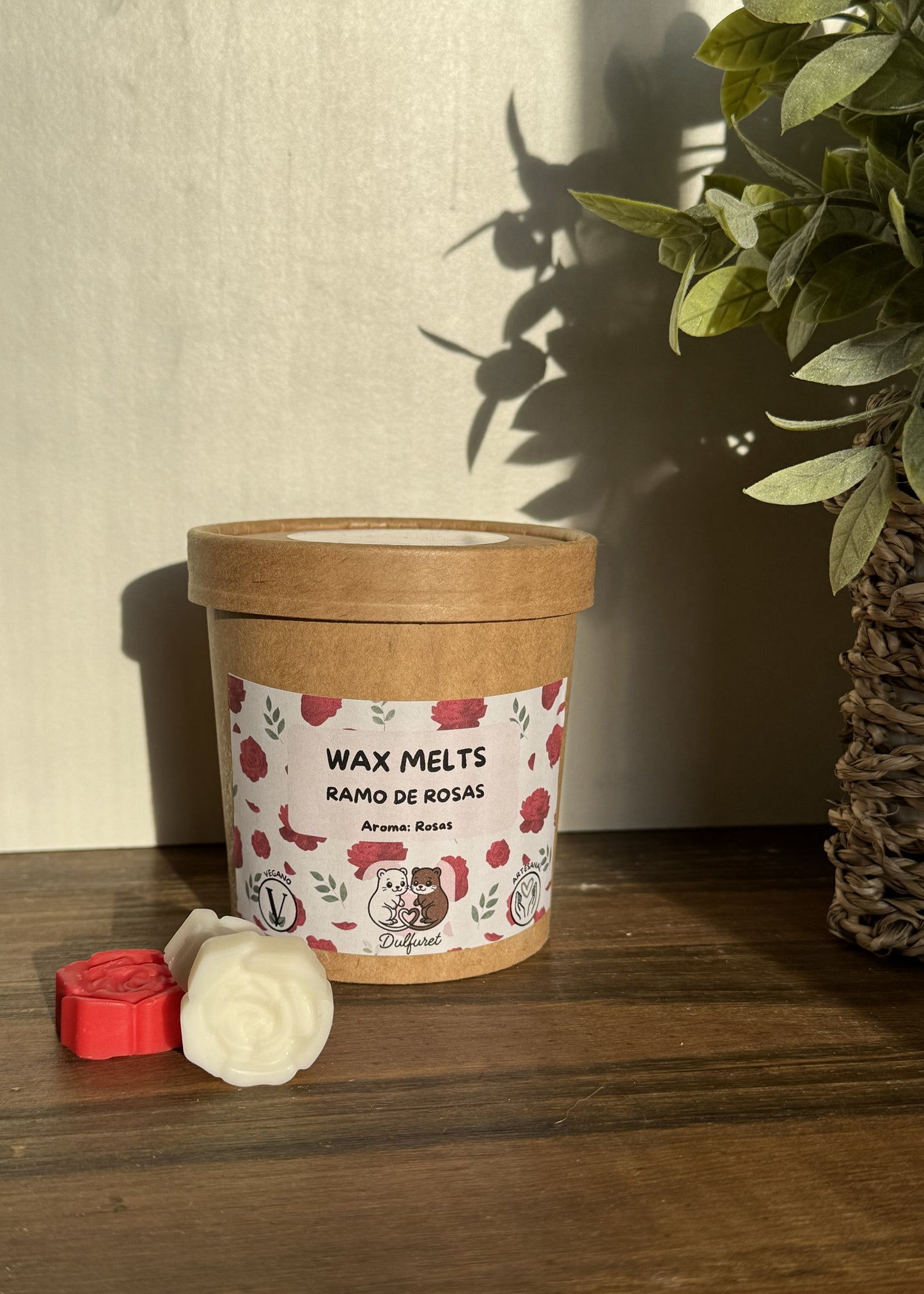 Wax melt ramo de rosas vision frontal | Wax Melt ramo de rosas | Dulfuret